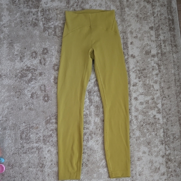 Lululemon Instill High Rise Tight AURIC GOLD Size 2 - Picture 1 of 5